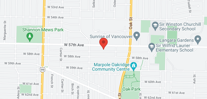 map of 1188 W 57TH AVENUE